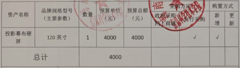 信息学院实验室申请设备采购公示