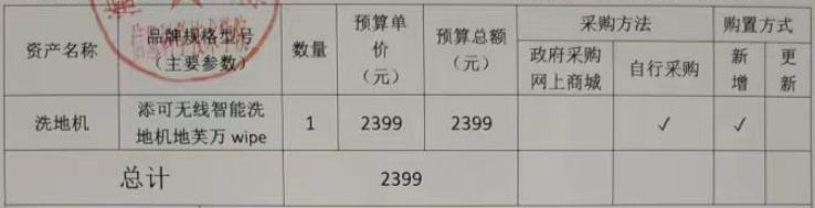 信息学院设备采购申请公示