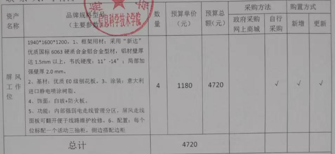 信息学院设备采购申请公示